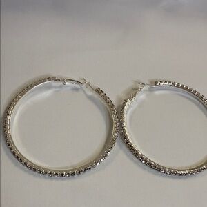 Elegant Silver Hoop Earrings